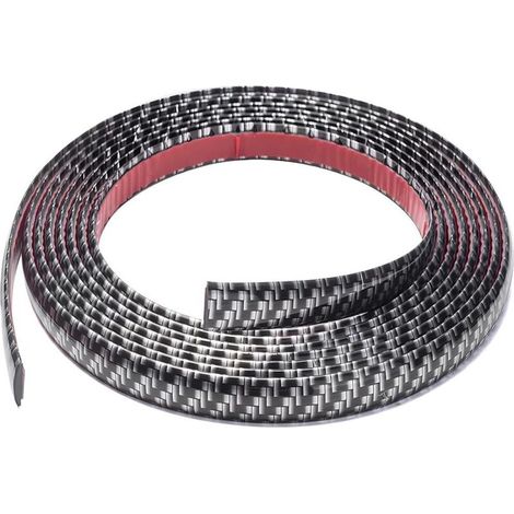 Bandes Adhésives Décoratives Pour Auto, Adhésive En PVC Anti-Collision Pour Fenêtre De Voiture, Universel Confinement Fibre De Carbone Bande Baguette Adhésive Auto Voiture Moto(20mm)
