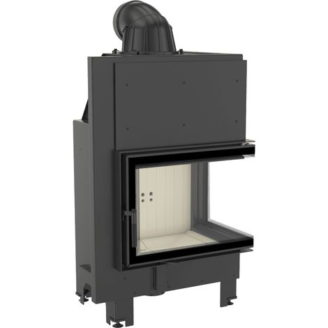 Kamineinsatz aus Stahl KRATKI MBZ rechts 13 kW Ø 200 (1/5)