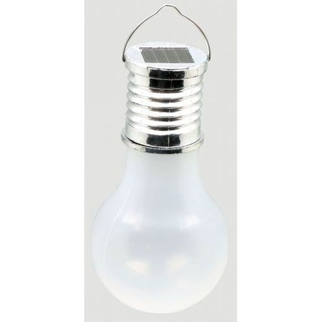 LAMPADINA AD ENERGIA SOLARE CON SENSORE CREPUSCOLARE 1 LED SENZA FILI (51418) (1/2)