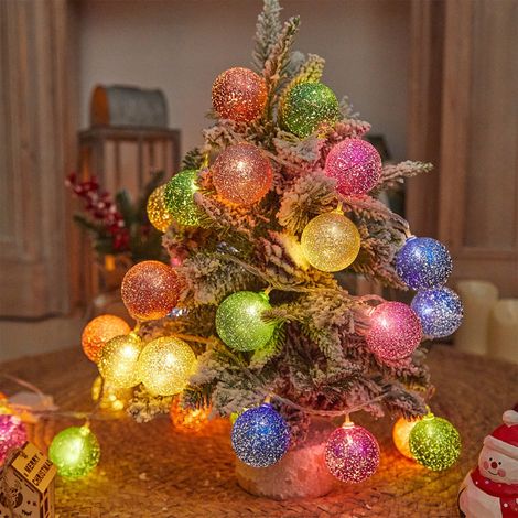 Guirlande Lumineuse LED - 20 Ampoules Multicolores - 3 M - Fonctionne sur Piles - Pour Décoration Intérieure et Extérieure - 1 Pièce (1/5)