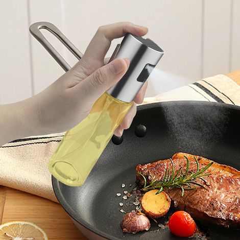 Speiseölsprüher (Höhe: 18 cm, Durchmesser: 4 cm) — Olivenölsprüher, ideal zum Grillen, für Salate und zum Backen. (1/5)