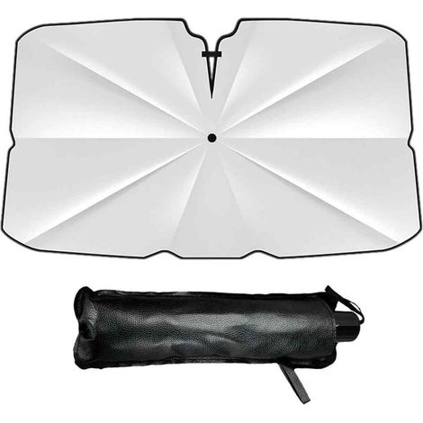 Parapluie pare-soleil pliable pour pare-brise de voiture Matériau peptidique 360° réglable Compatible avec la plupart des vitres (1/5)