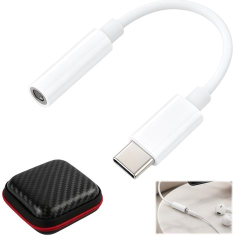 Adaptateur USB C Jack 3,5 mm, Convertisseur USB C vers Prise Casque, Adaptateur USBC Jack Audio pour Écouteurs Filaire, pour Samsung Galaxy, MacBook Pro, Huawei, Honor, Tablette et Smartphone USB C (1/5)