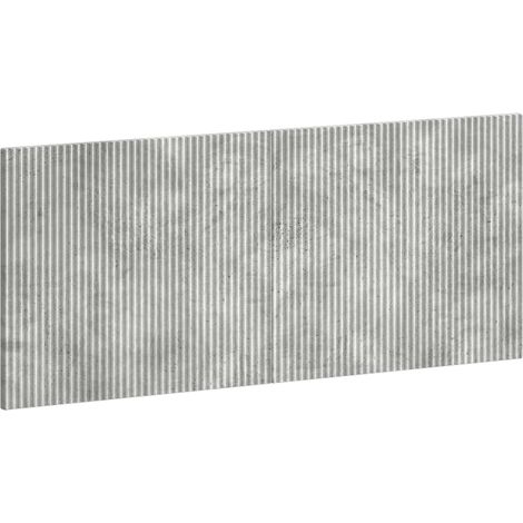 Tête de lit murale ARNHEM Gris béton Bois d'ingénierie vidaXL (1/5)