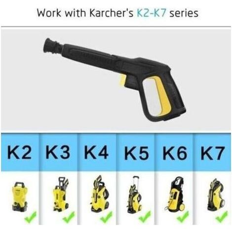 Pistolet de Rechange pour Kärcher K2 K3 K4 K5 K6 K7 Série Nettoyeur Haute Pression. Quick Connect Jet d\'eau Pistolet Pulvérisateur pour Karcher K2 K7 Série (1/4)