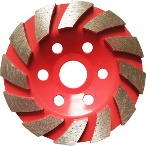 1 pièce. Meule diamantée Segment de meule pour granit maçonnerie pierre béton céramique polissage, diamètre extérieur 100 mm (rouge) (1/4)