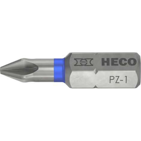 HECO Pozi-Drive Bits PZD-1 Code Blau - Packung mit 10 Stück - 57104 (1/4)