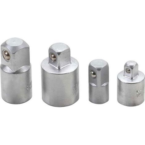 Jeu de 4 adaptateurs carrés 1/4, 3/8 et 1/2 en acier chrome vanadium pour outils à tête carrée (1/5)