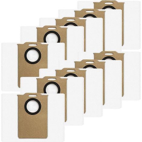 10 bolsas de repuesto para aspiradora robot Redroad R11, accesorios, bolsas de gran capacidad para el polvo. (1/4)
