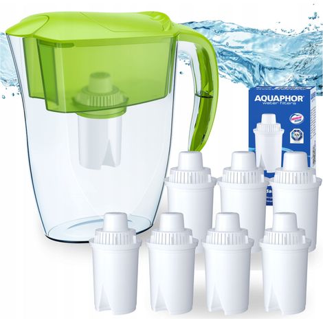 Caraffa filtrante Aquaphor Real Filter Jug 2.9L Lime 7 cartucce filtranti B15 (1/5)