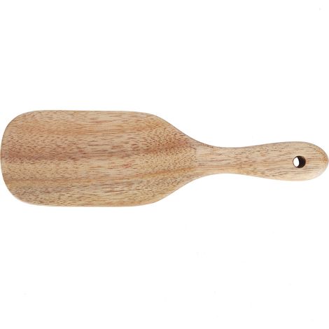 Spatule en teck plate, spatule de cuisine en bois de qualité alimentaire pour la cuisine à domicile (20,5 x 6 cm) (1/5)