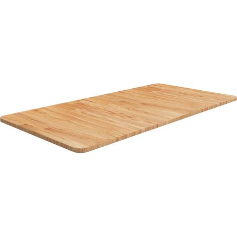 Waschtischplatte Hellbraun 100x50x1,5 cm Massivholz Behandelt