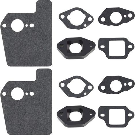 Jeu de 2 joints d'isolation de carburateur compatibles avec les moteurs de tondeuses à gazon Honda GCV160, GCV160A, GCV160LA, GCV160LAO et GCV160LE. (1/4)