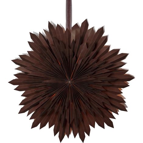 Star Trading Étoile de papier Ice, brun, 3 couches, décoration de Noël, 50 cm