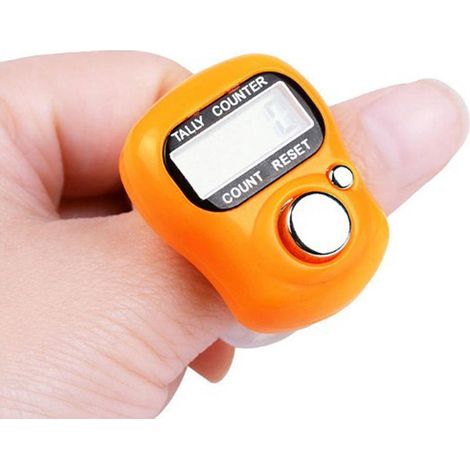 Compteur manuel digital portable LCD pour tricot, fitness et comptage de rangs - Bague compteur électronique pour doigt (1/5)