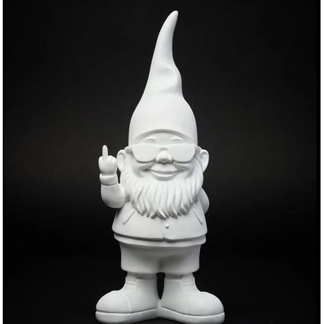 Decorative statue - BLOGO DESIGN - Bernardo - White - 29 cm - Modern art (1/2)