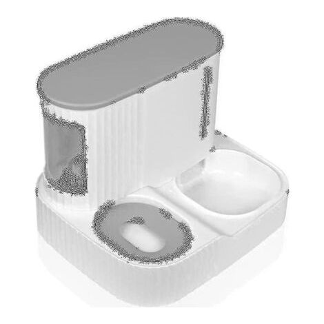 Ensemble distributeur d\'eau et de nourriture pour animaux de compagnie, distributeur automatique de nourriture pour chat, distributeur automatique d\'eau et de nourriture pour animaux de compagnie (1/3)