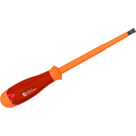 Tournevis isolé Penta, pour vis Fendu 8 mm, VDE/1000V ( Prix pour 1 )