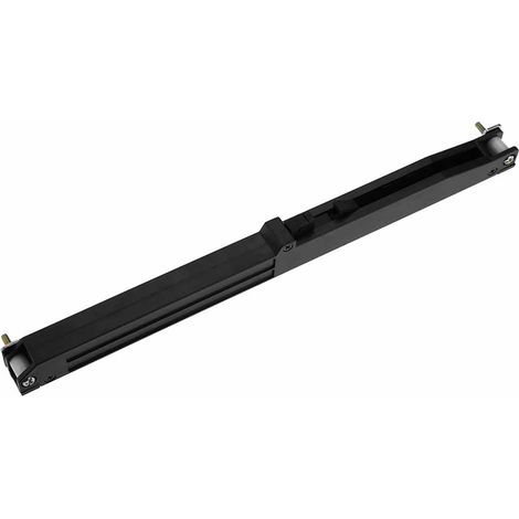 Amortisseur fermeture douce pour rail coulissant porte grange bois accessoire meuble POM noir 31x2x3cm 1 amortisseur 1 support 2 vis (1/5)