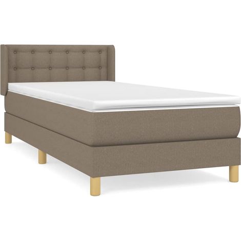 Maison Exclusive - Boxspringbett mit Matratze Taupe 100x200 cm St