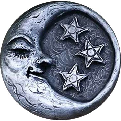 Klassischer Weihnachtsbaumschmuck, personalisierter Christbaumschmuck (Mond) (1/2)