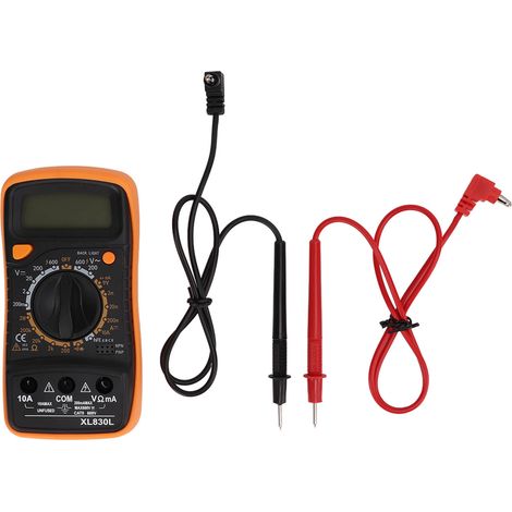 Multimètre numérique XL830L avec rétroéclairage, testeur portable de tension et courant, voltampèremètre intelligent (1/5)