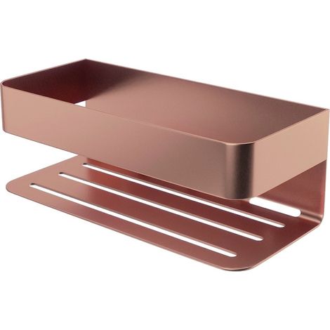 MEDIMEX ADY007/ORC MAYURA Jabonera Frontal Inox Oro Rosa Cepillado - ref: ADY007/ORC