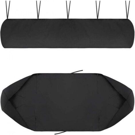 Garden awning cover 4m, 420D Oxford anti-UV waterproof, winter protection (black) (1/4)