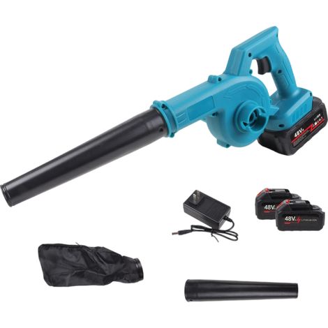 2-in-1 Akku-Laubbläser und -Sauger, 500W Leichtgewicht Akku-Laubbläser 18V, 2 x 3,0 Ah Akkus (1/5)