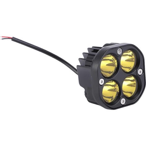 40W Motorradscheinwerfer LED-Scheinwerfer, gelbes Licht, wasserdicht für Geländefahrzeuge und Pkw