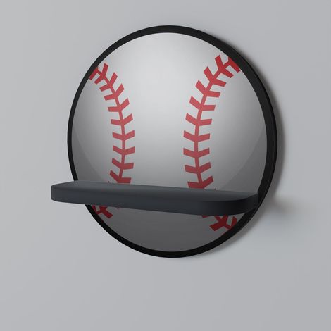 Mensola rotonda BASEBALL Allure nera (1/5)