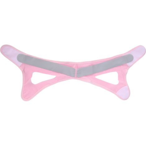 Sangle Amincissante Visage avec Bande Mentonnière Anti-Ronflement - Rose (1/5)