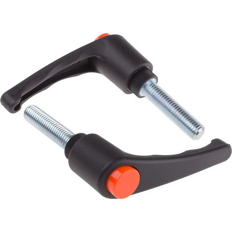 Levier de serrage RS PRO, , filetage M12, Mâle L. 50mm ( Prix pour Paquet de 2 )