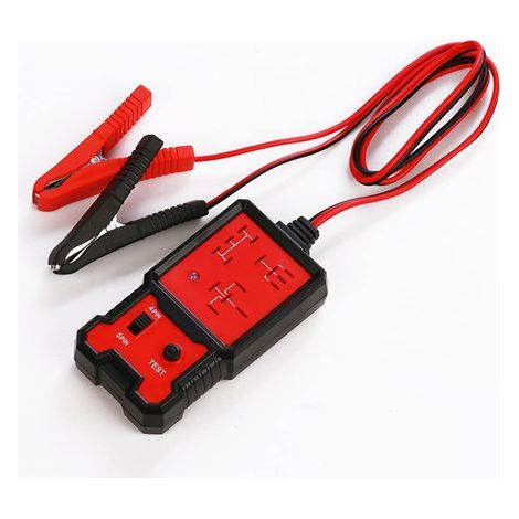 Probador de relés para automóviles, probador de relés electrónicos de 12 V, probador de baterías de coche con pinzas, herramienta profesional para el análisis y diagnóstico de relés de automóviles. (1/4)