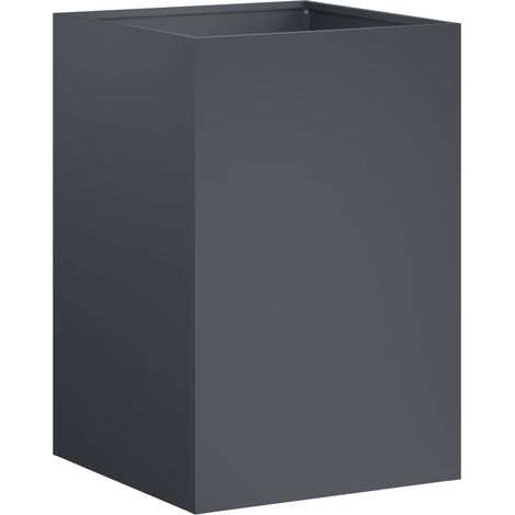 Vaso da giardino Antracite 40 x 40 x 60 cm vidaXL