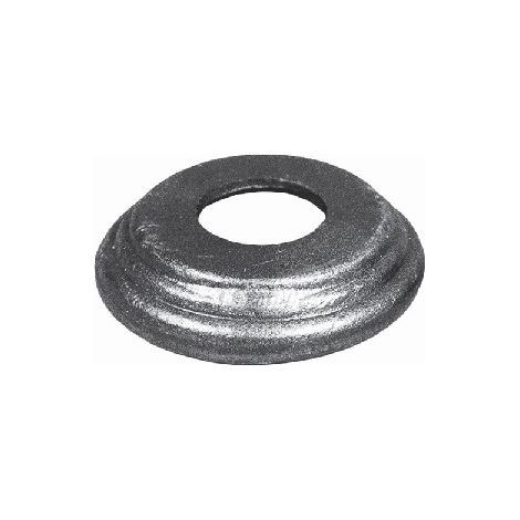 Cache scellement circulaire 3 marches pour barreau Ø30mm - Largeur 80mm Hauteur 20mm - Fer forgé - À souder - DECO FER FORGE