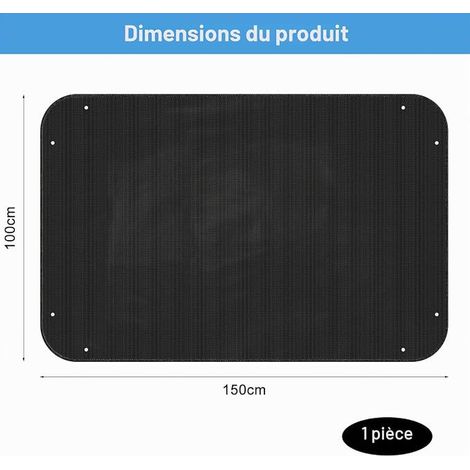 Waterproof Pet Playpen Mat, Reusable and Washable, Foldable Dog Rabbit Enclosure Ideal for Ferrets, Guinea Pigs, Hamsters, Black 150 x 100 cm (1/3)