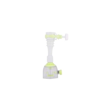 Extensión para grifo de cocina, cabezal giratorio de 360°, ahorrador de agua para grifo de fregadero, extensión con filtro (13 cm - Verde) - Crezuo