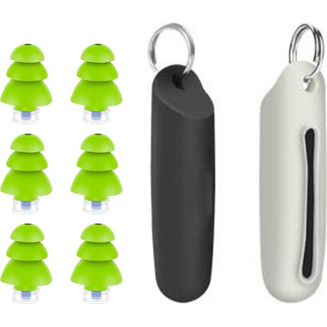 Packung mit 3 Paar Ohrstöpseln zum Schlafen, Lärmreduzierung, Schallisolierung, 3-lagige Struktur, wasserdicht, zum Schwimmen geeignet. (1/5)