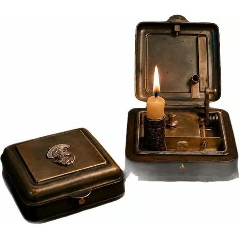 New Retro-Style Mechanical Candle Box - Home Storage Decoration - Vintage Color