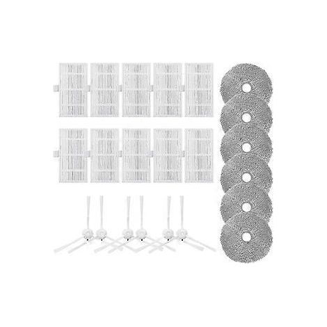 Ersatzteile für W2-Staubsauger: Seitenbürste, HEPA-Filter, Wischtücher, Ersatzteile für Saugroboter (1/5)