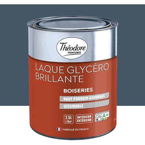 Laque Glycéro Brillante Théodore Bleu Marine 2,5 L (1/2)