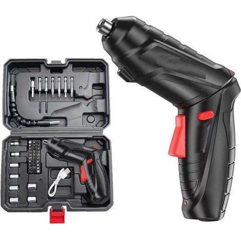 3.6V Mini Electric Screwdriver Set Lithium Battery USB Rechargeable Cordless Drill DIY Multifunctional Household Tools (1/5)