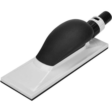 Bloque de lijadora manual con mango de cinta mágica, resistente al polvo, soporte para papel de lija de 198 x 70 mm, bloque de esponja de lijado, lijadora manual, AAFGVC (1/5)
