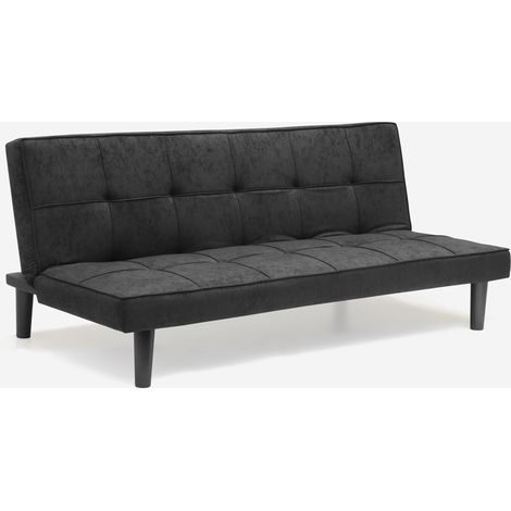 Divano Letto Design in tessuto 2 Posti per casa e ufficio Giada Dark