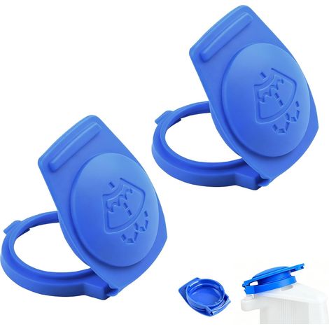 Lot de 2 Bouchons Lave-Glace (Réf. 3Q0955455), Couvercles Universels Durables et Étanches