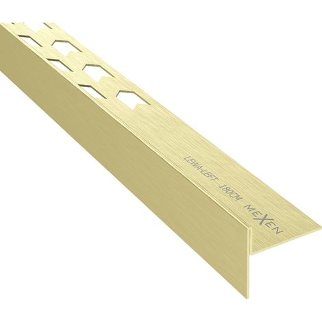 Mexen Line-B listello inclinato per pavimento 180 cm sinistro, oro spazzolato - 185501180L (1/5)