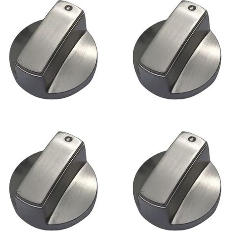 Lot de 4 boutons de cuisinière à gaz universels en métal pour cuisinière à gaz 6 mm (1/5)