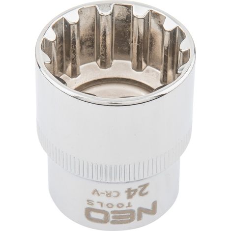 Douille cannelée 1/2", 24 mm (1/2)
