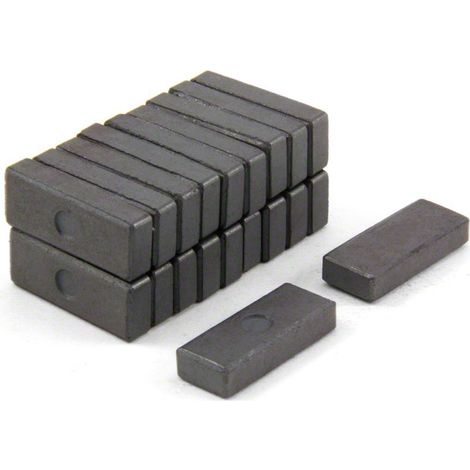 Magneti Ferrite Y10 Per Arti, Mestieri, Produzione Di Modelli, Fai -Da -Te E Hobby - 25mm x 10mm x 5,1mm Di Spessore - 0,41kg Di Tiro - Pacco Di 20